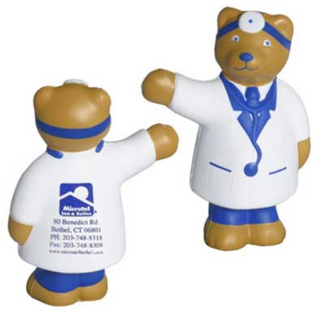 CH361 - Female Doctor Bear Stress Reliever ©