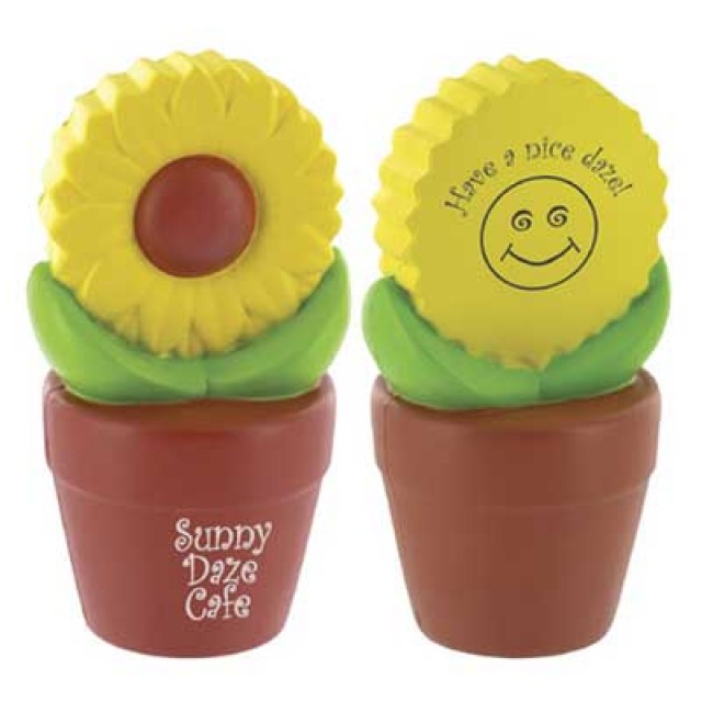 VE077 - Sunflower in a Pot Stress Reliever © 