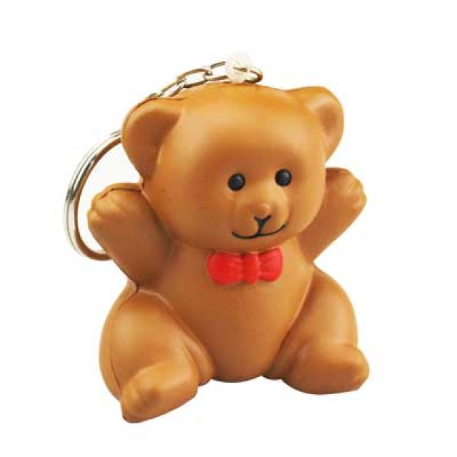 KE156 - Teddy Bear Keychain Stress Reliever