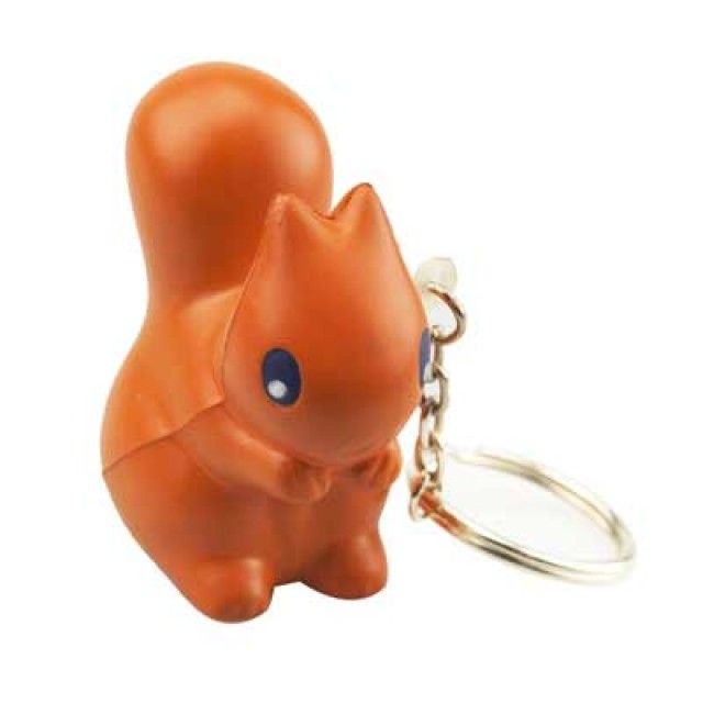KE164 - Squirrel Keychain Stress Reliever