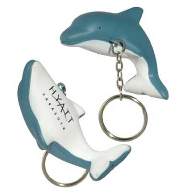 KE180 - Dolphin Keychain Stress Reliever