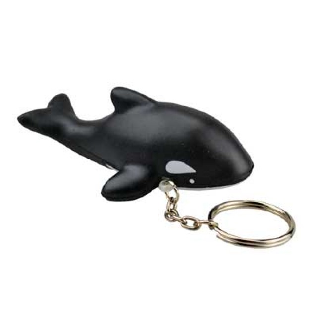 KE182 - Killer Whale Keychain Stress Reliever