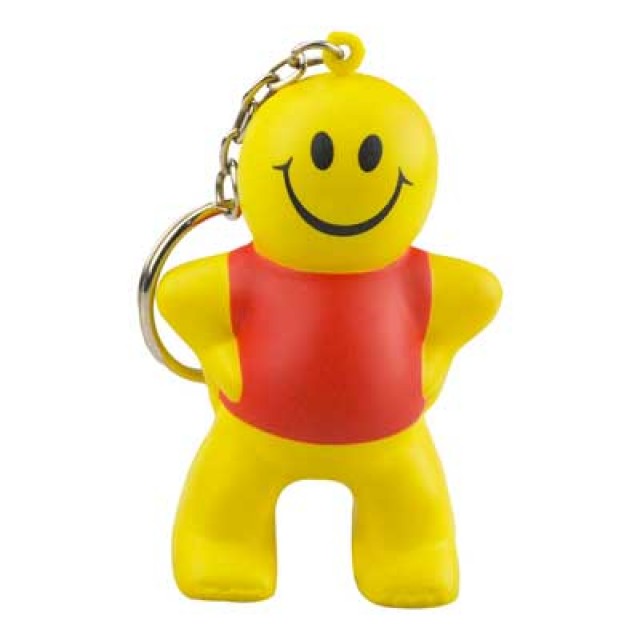 KE190 - Captain Smiley Keychain Stress Reliever