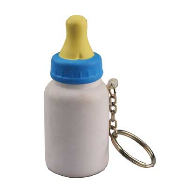 KE310 - Milk Bottle Keychain Stress Reliever