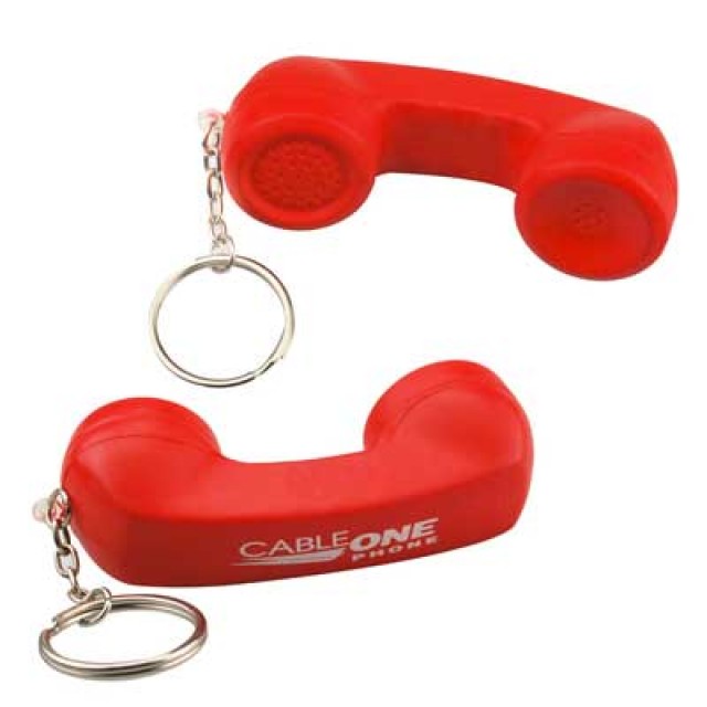 KE317 - Telephone Receiver Keychain Stress Reliever