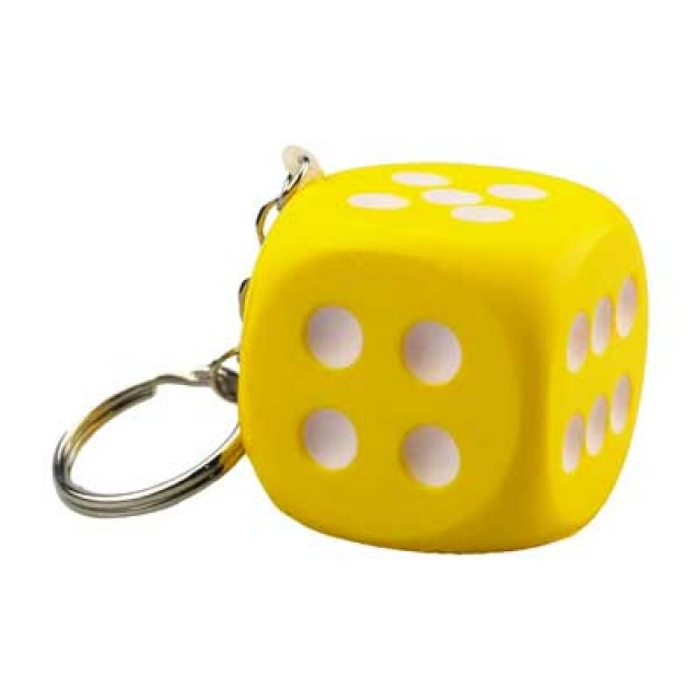 KE342 - Dice Keychain Stress Reliever