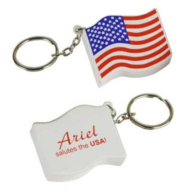 KE355 - Flag Keychain Stress Reliever