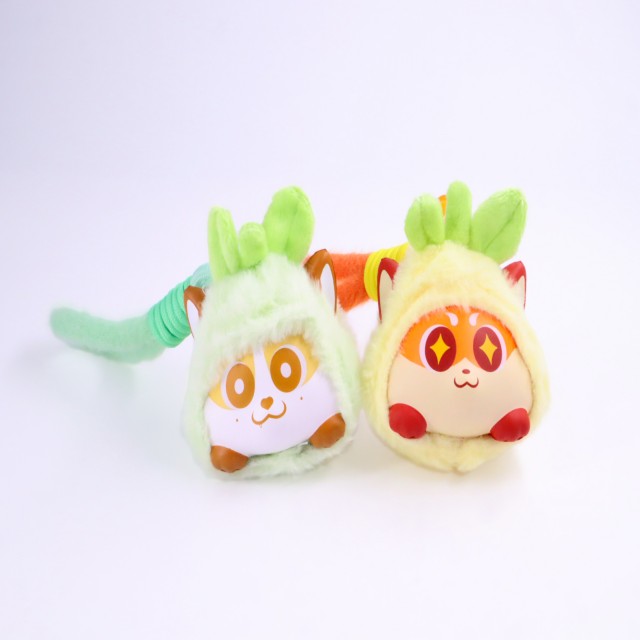 AZ664 - Stress Funny Dog Head with Plush Coat